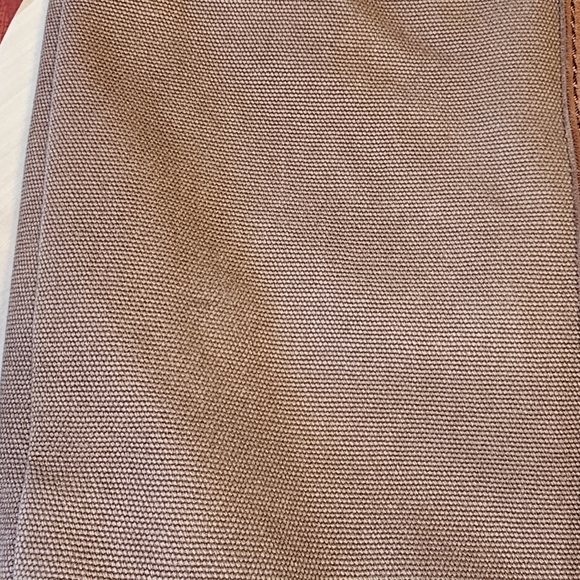 Fossil Erin Canvas & Leather Crossbody Handbag Pink Brown Top Zip - Picture 6 of 13